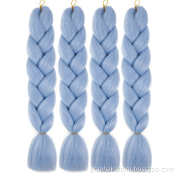 Lowest price Ombre Braiding Hair Light blue ombre red Braiding hair Jumbo Braids Synthetic Hair Extensions